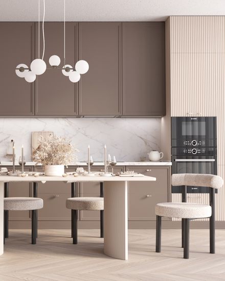 Стол обеденный Celestia 180*90*75 см бежевый