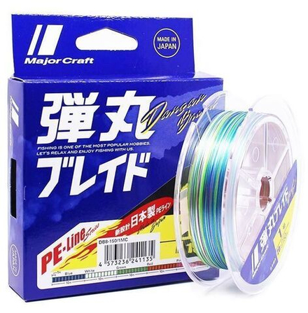 Шнур Major Craft 150m X8 (мультиколор) DB8-150/0.8MC