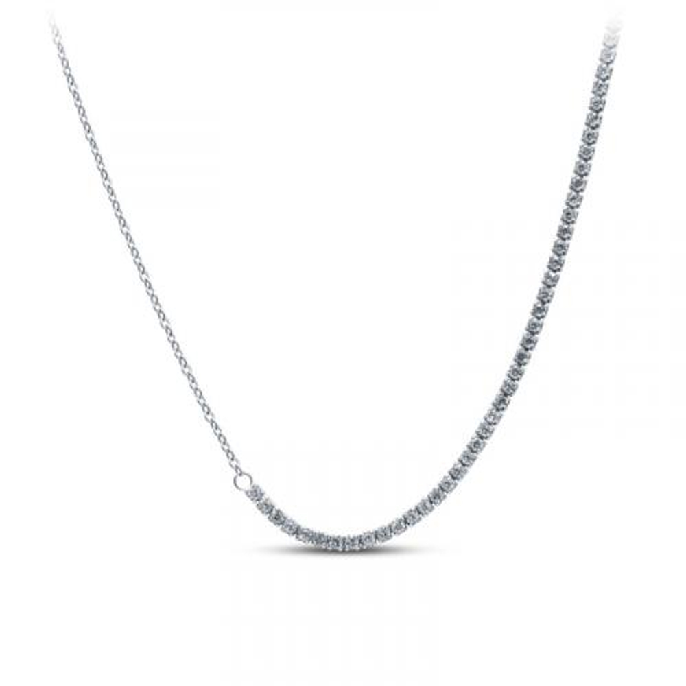 Колье из серебра с фианитами