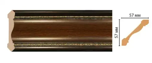 Плинтус потолочный DECOMASTER 179-51 (57*57*2400мм)