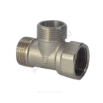 Тройник латунь никель Ду 15 (1/2") НР/НР/ВР SantechSystems