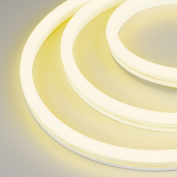 Светодиодная лента герметичная WAVE-SIDE-A120-12x25mm 230V Yellow (12 W/m, IP67, 50m, wire x2) Arlight 051937