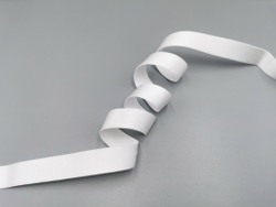 Бретелечная резинка, Lauma, 20 мм, белая, без фестонов, (Арт: BR640/20-001), м