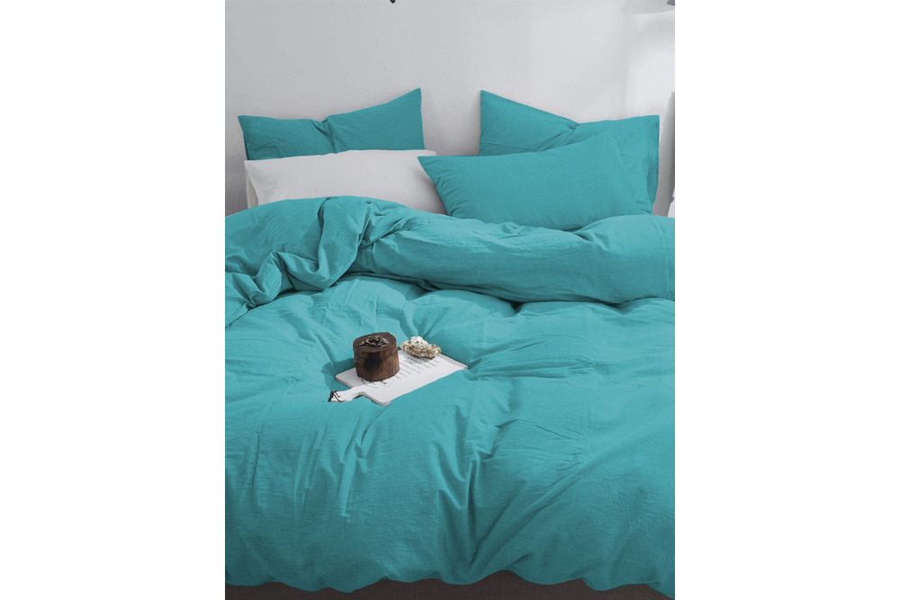 Постельное белье GoodNight Сатин Делюкс 1,5 сп. (с нав. 50х70) лагуна