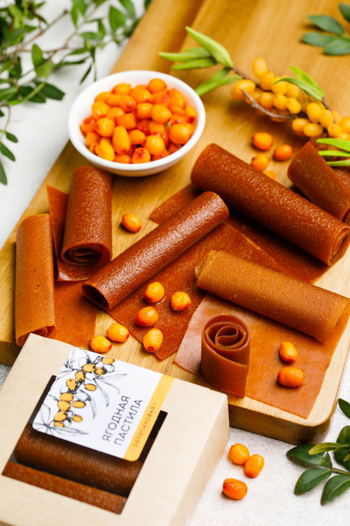 Ягодная пастила Облепиховая / 100 г / ТМ Сибирский кедр