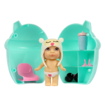 Куколка OLY в шапочке-ушанке в поильнике. Мальчик 8см, арт.3380-3 ВВ3856 (Bondibon)