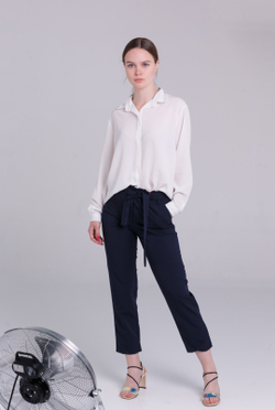 Брюки женские для девушки синие темно-синие  школьные классика классические демисезонные прямые на резинке с поясом деловые офисные бананыстрогие