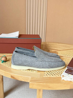 Лоферы Loro Piana Summer Walk с мехом