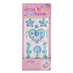 Наклейки-стразы Alingar, акриловые, "Сердечки", сердечки, звездочки, узоры, пакет с европодвесом