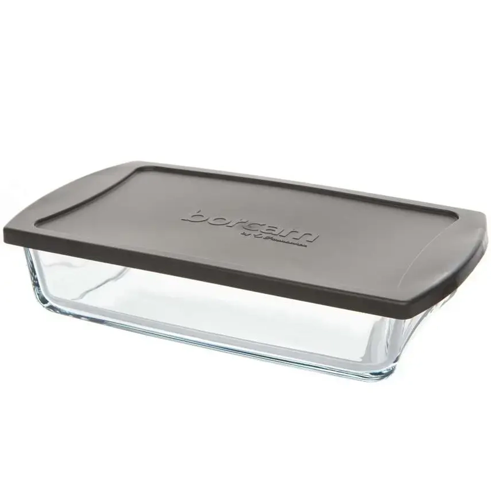 Форма для запекания с серой пл.крышкой 1320 мл (260*150*55 мм) (1205866)