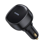 Автомобильная зарядка Baseus Enjoyment Pro U+Retractable L Cable 55W