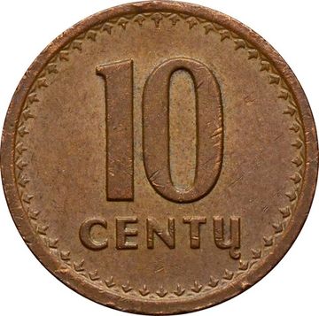10 центов 1991 Литва