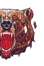 Сказочный медведь Chapa - Деревянный пазл, детали разной формы, голова медведя