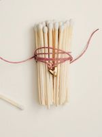 Подвеска Замочек на шнурке, позолота