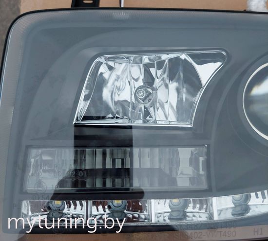 Передние фары daylight black для VW T4