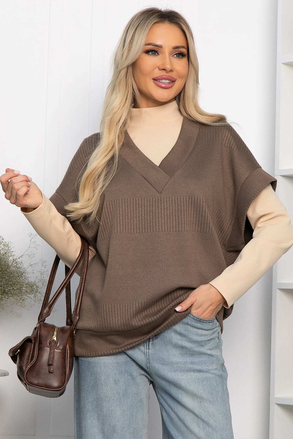 Костюм трикотажный Уютный шарм (коричневый) К14250-5М LT Collection