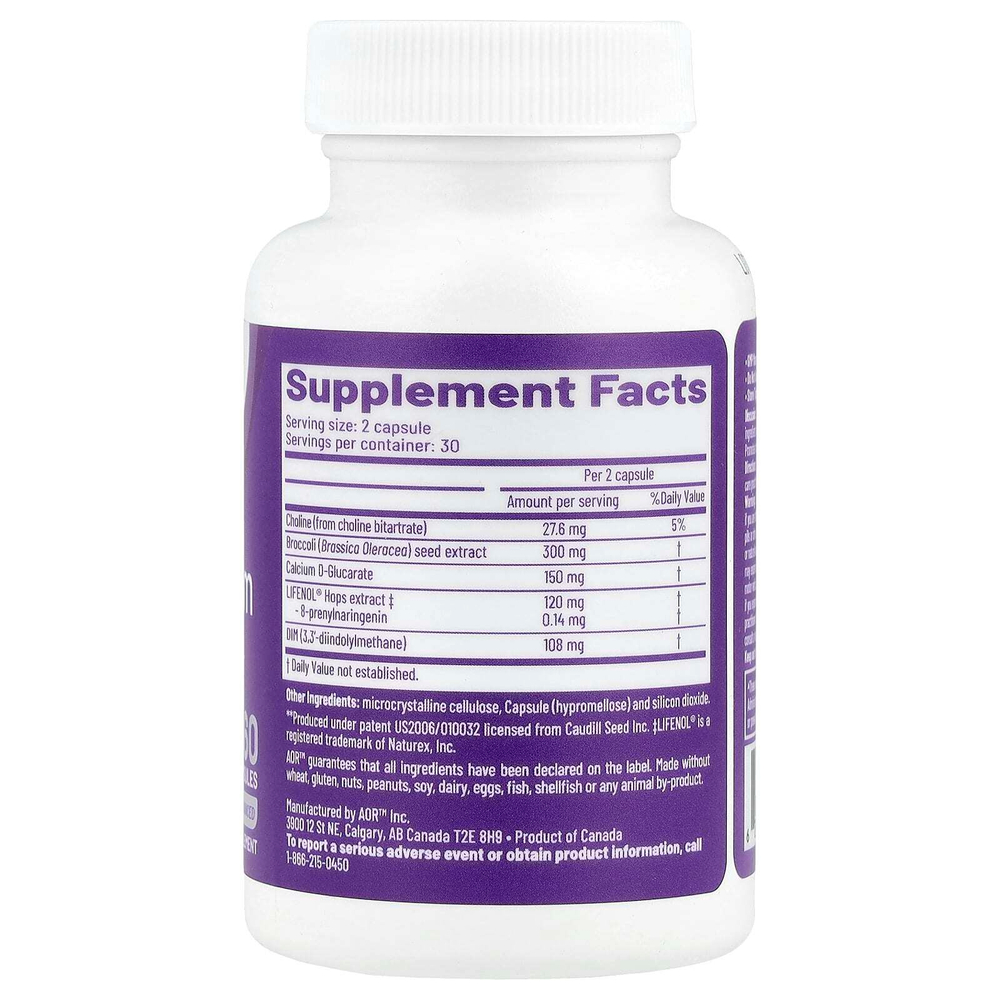 Advanced Orthomolecular Research AOR, Estro Freedom, 60 вегетарианских капсул