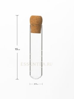 Колба из стекла для заваривания чая с прорезями