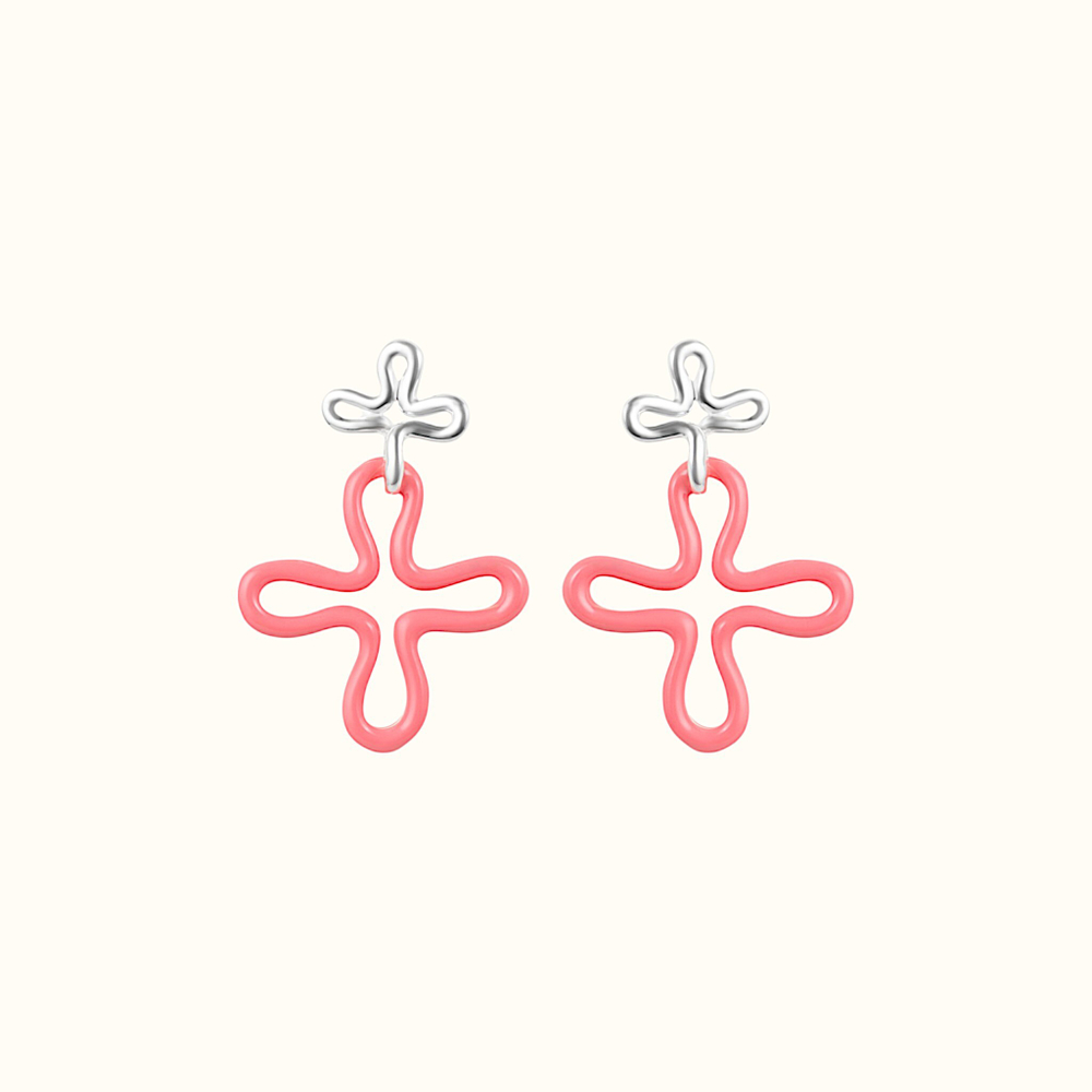 Серьги Outline Pink