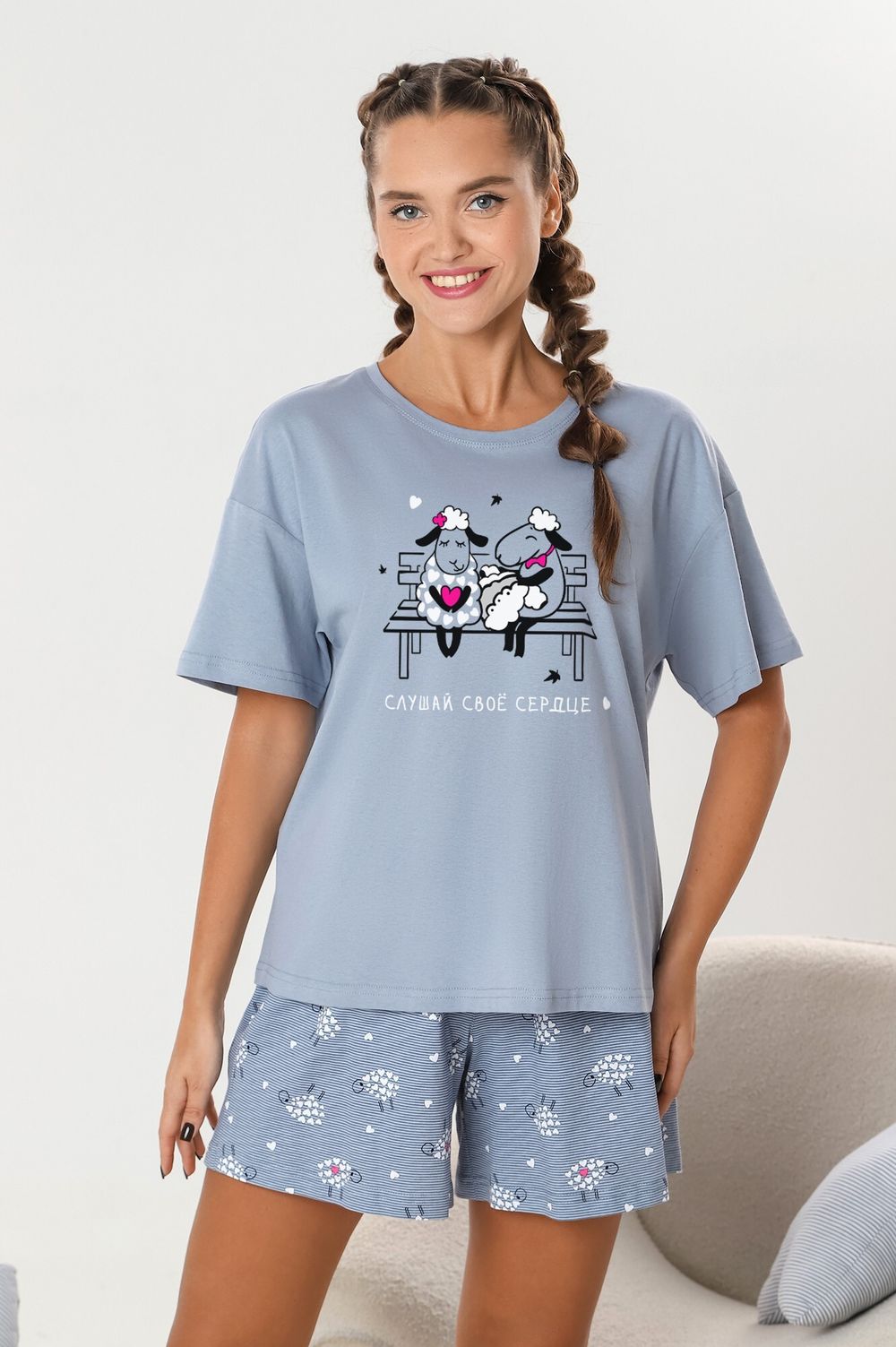 Костюм женский Долли-5 Виотекс СЕРЫЙ