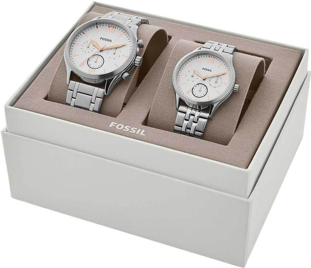 МужскиеЖенские наручные часы Fossil BQ2468SET