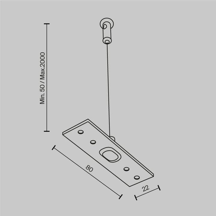 Подвес Maytoni Technical Exility (2 шт) TRA034SW-2W