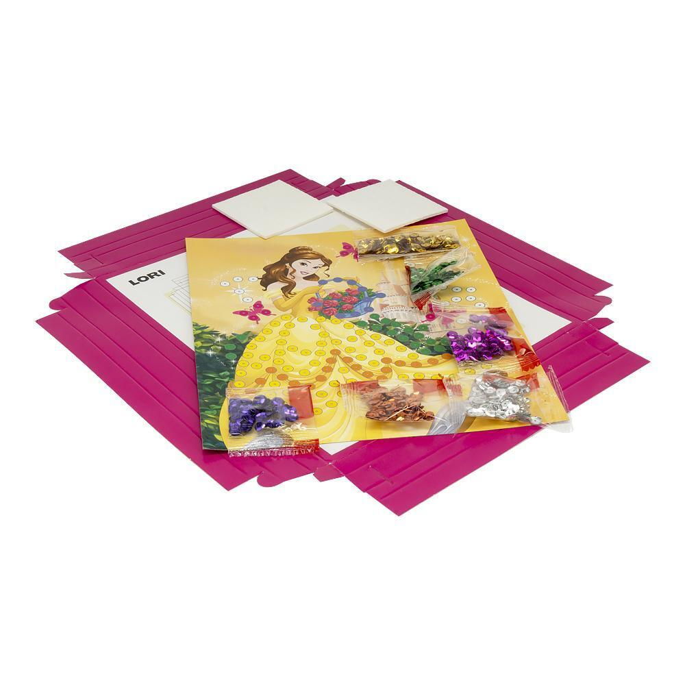 Картина из пайеток 22*19см Disney "Принцесса Белль" (Lori)