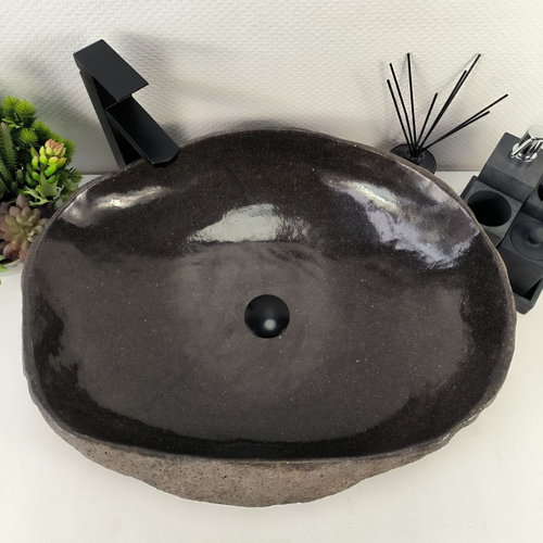 Раковина из речного камня RS-64922 61*50*15 0863