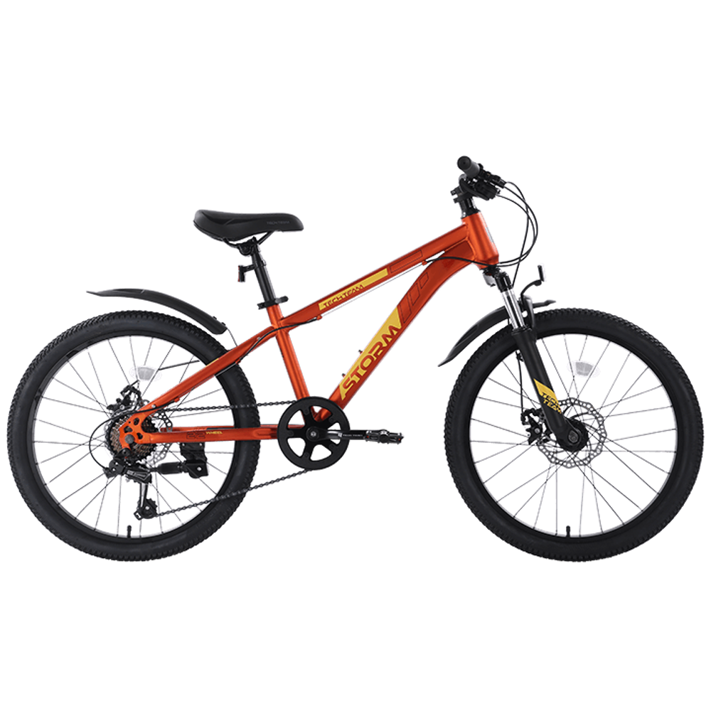 Велосипед TechTeam Storm 22"х12" оранжевый 2023