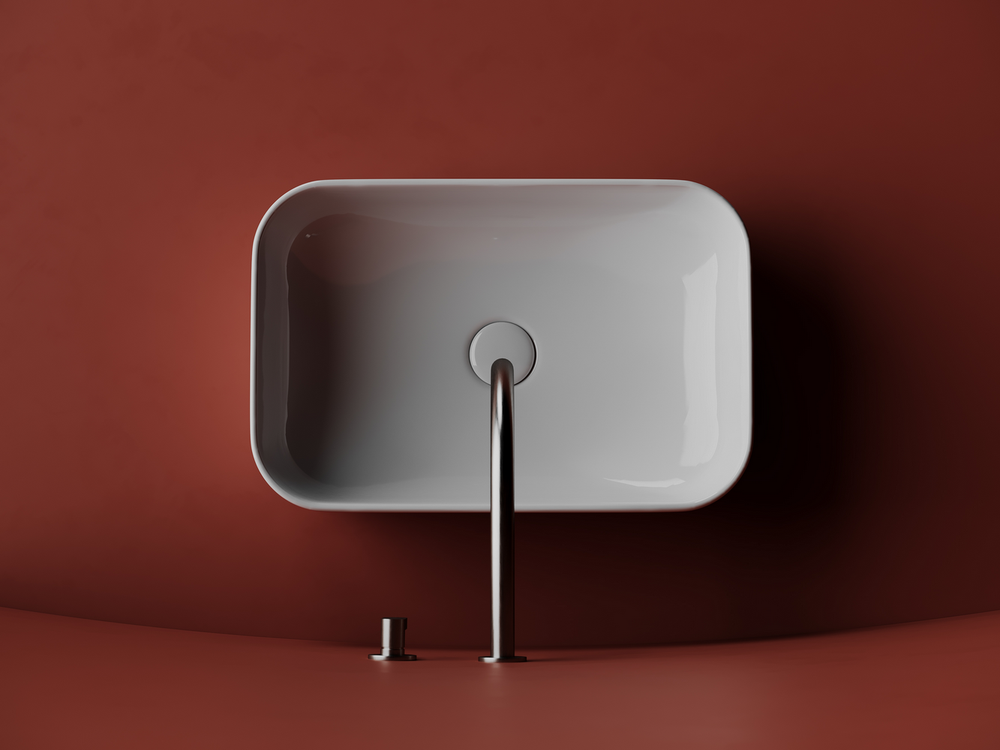 Умывальник чаша накладная прямоугольная Element 510x340x140мм