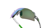 Спортивные очки HILX Savage 2.0 Shiny Crystal Grey Green / Green Mirror Lens