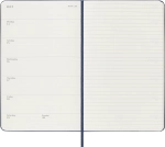 Еженедельник 2025-2026 Moleskine Academic WKNT (DHB2018WN3) 13х21см, твердая обложка, синий сапфир