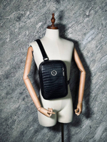 Сумка- слинг из кожи крокодила Stefano Ricci