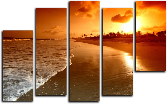 Модульная картина "Фантастический вечер"