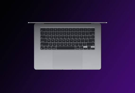 Ноутбук Apple MacBook Air 15&quot; (M2, 8 Gb, 512 Gb SSD) Серый космос (MQKQ3)