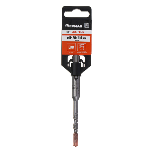 Бур 4-хгранный SDS-PLUS D6х50/110мм Ермак