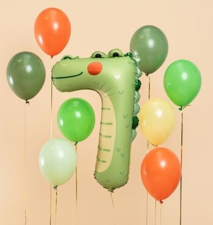 Композиция шаров "7 лет с Крокодильчиком"