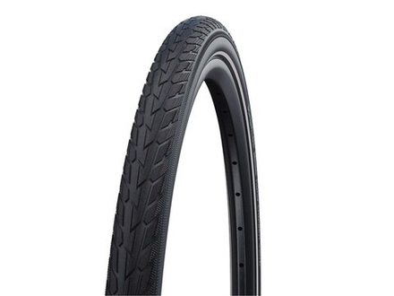 Покрышка 27.5x1.65 650x42B 05-11101304 ROAD CRUISER K-Guard, TwinSkin 44-584 B/B+RT HS484 GREEN 50EPI (светоотр полоса) черная SCHWALBE
