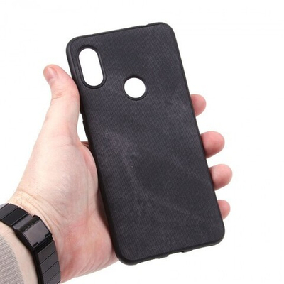 Чехол текстильный для Xiaomi Redmi Note 6 Pro, 010817 Бежевый