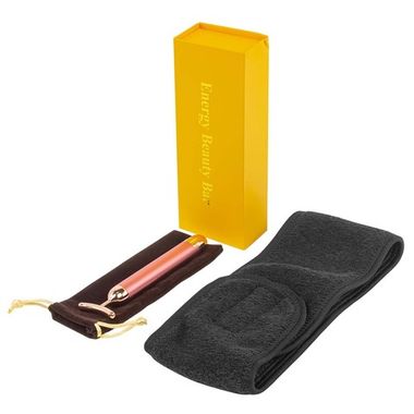 Набор(массажер для кожи вокруг глаз-желтая уп.повязка на голову на липучке.пакет 30*30) La and Te beaute LT-32