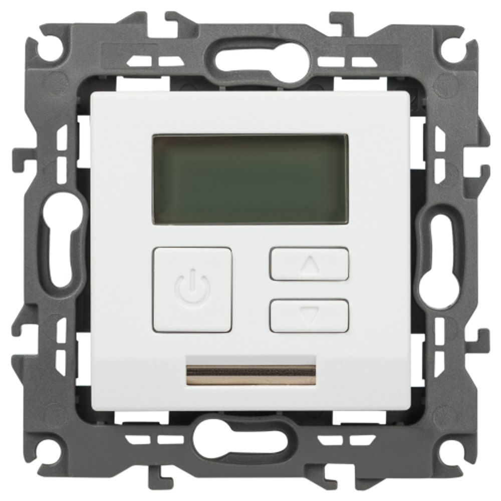 Терморегулятор ЭРА Серия 12 12-4111-01М универс.230В-Imax16А, белый матовый