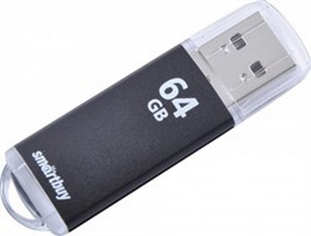 USB карта памяти 64ГБ Smart Buy V-Cut (черный)