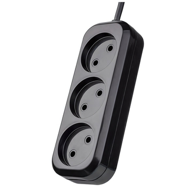 Удлинитель без зазем Perfeo 3 роз 1.5 м Black