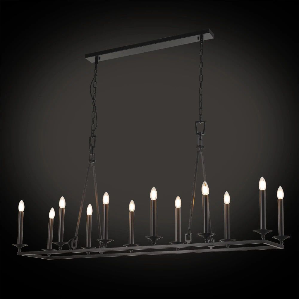 Citilux Маркиз CL471265 Люстра замковая подвесная Чёрная