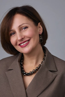 Колье цепь ролло гигант, оттенок графит и золото