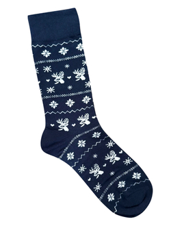 Носки НГ р.35-40 "Happy NY" Узор Олени