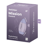 Стимулятор клитора с воздушной стимуляцией и вибрацией Satisfyer Mission Control (лиловый)