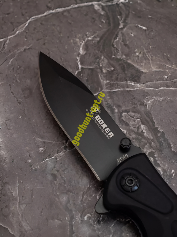 Складной нож тактический BOKER Черный матовый
