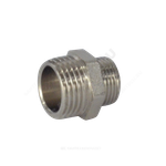 Ниппель латунь никель переходной Ду 32х15 (1 1/4"х1/2") НР RTP (РосТурПласт) 25110
