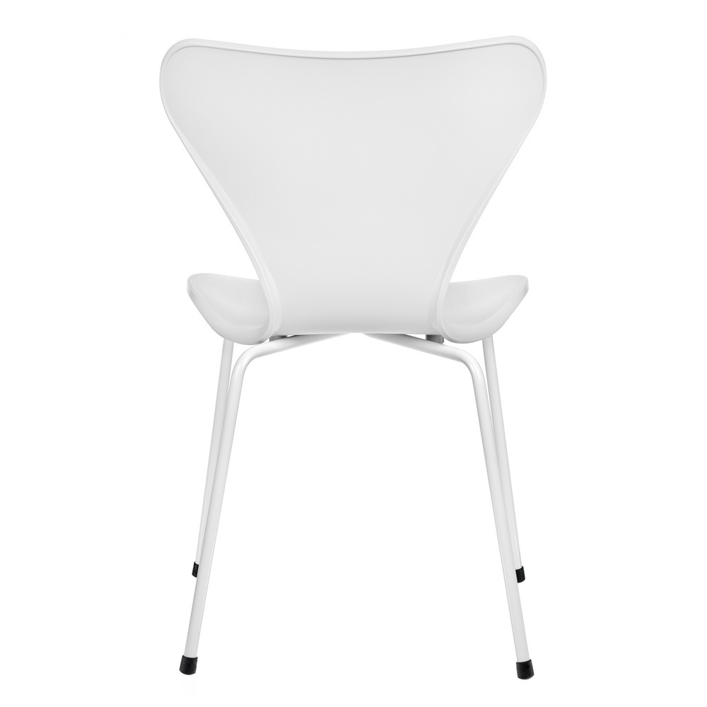 Комплект из 4-х стульев Seven Style белый с белыми ножками